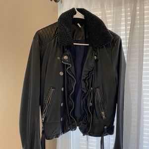 Free People leather jacket